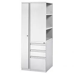 5-High Wardrobe-Bookcase Tower, Left-Hand, Box/Box/File