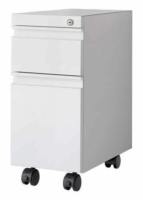 22" Mobile Skinny Pedestal (Box/File) - 10" Wide