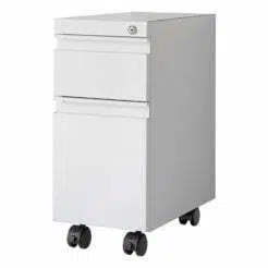 18" Mobile Skinny Pedestal (Box/File) - 10" Wide