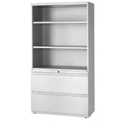 42" 5 High Bookcase - Lateral File Combination File/File
